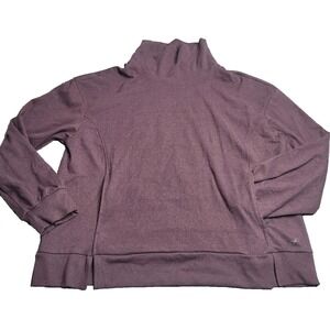 Freely Cowl Neck Super Soft Pullover Sweatshirt Burgundy Women's‎ Large